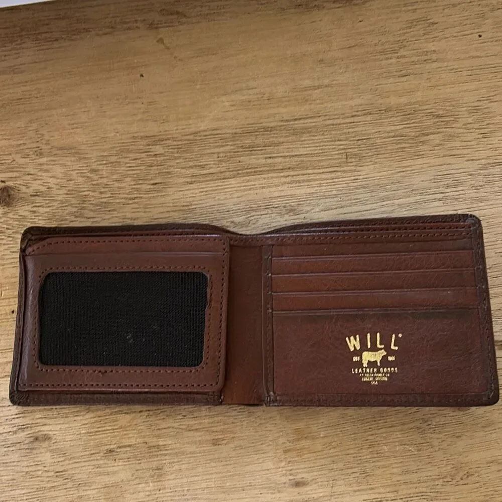 Will Leather goods brown leather men's wallet